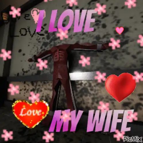 Animated I Love My Wife Message