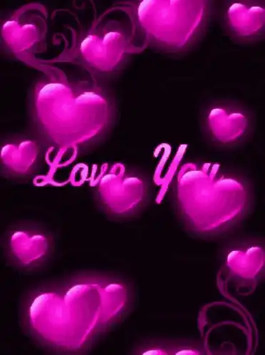 Love You Pink Hearts Animation
