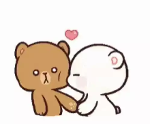Cute Bears: Love You Cheek Kiss