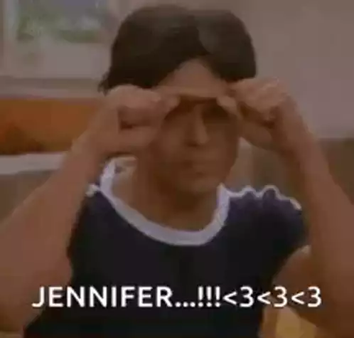Jennifer, I Love You! Heart Gesture