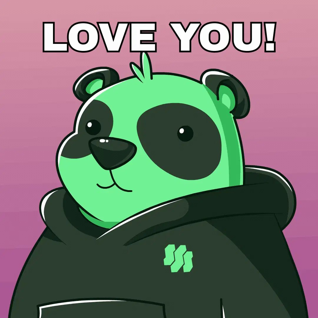 Love You | Sending Kisses Cute Reaction GIF
