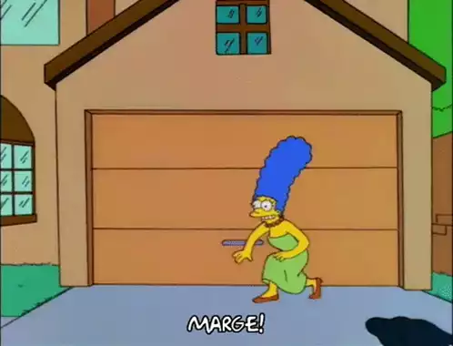 Marge Simpson Excited Reaction