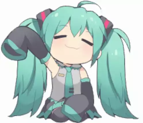 Hatsune Miku Waving Hello