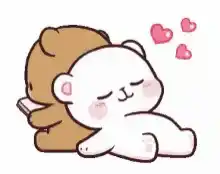 Milk And Mocha Bear Couple Cuddling