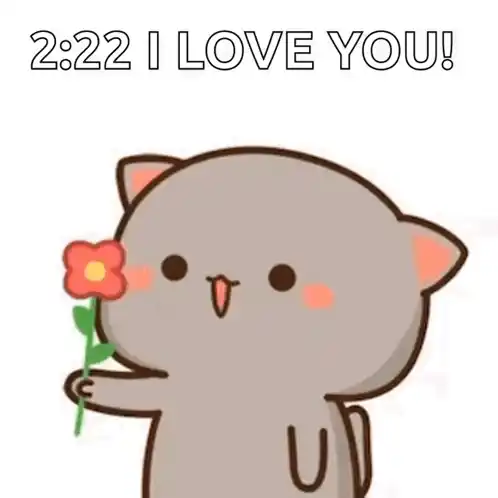 Mochi Cat Says I Love You