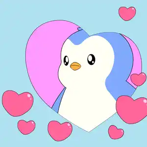Cute Penguin Mua Muah Love