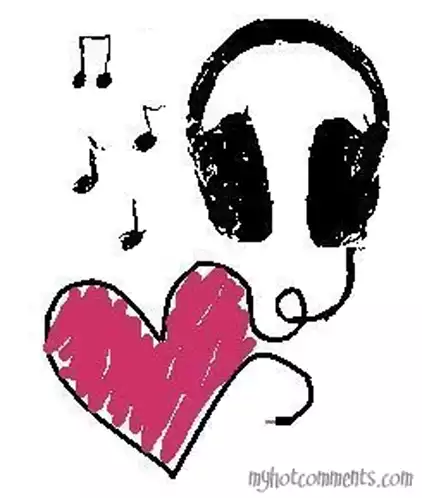 Corazón Escuchando Música