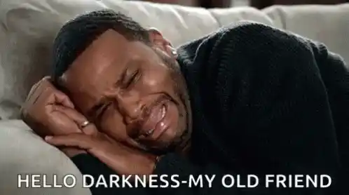 Hello Darkness My Old Friend Crying Meme