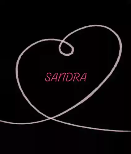 I Love Sandra - Heart Drawing Animation