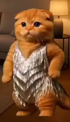 Orange Cat Dancing