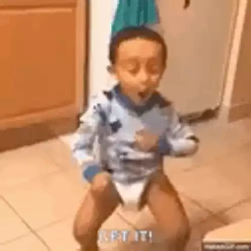 Excited Toddler Dancing - Get It!