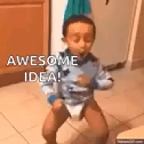 Awesome Idea! Excited Baby Dance