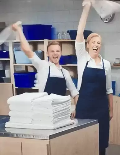 Party Time: Man & Woman Kitchen Dance