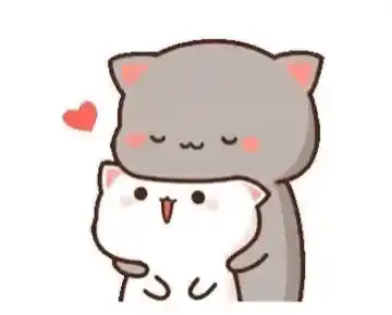 Peach and Goma: Adorable Hugging Cats