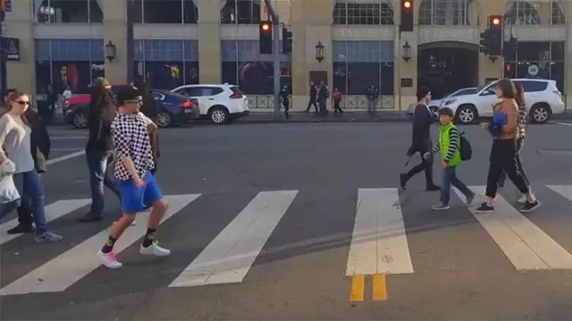 Roy Purdy's Funny Crosswalk Dance