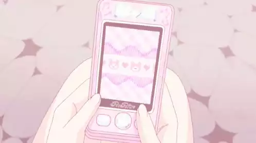 Pink Aesthetic Flip Phone
