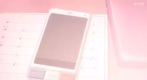 Pink Anime Phone Message