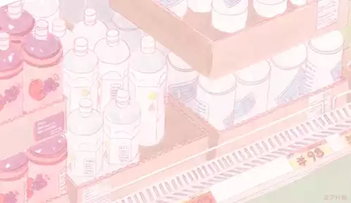 Pink Anime Aesthetic Convenience Store