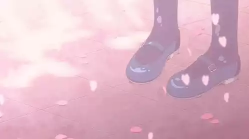 Pink Anime Aesthetic with Falling Petals