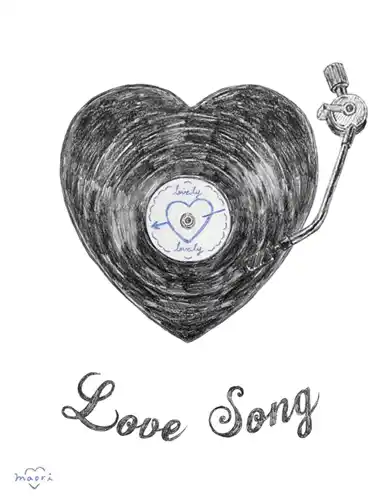 Principessa Love Song Heart Record Drawing
