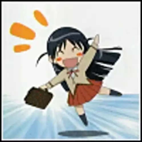 Anime Girl Waving Hello / привет