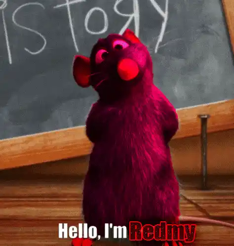 Redmy from Ratatouille Says Hello
