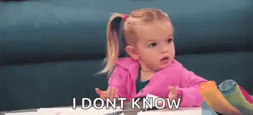 Little Girl's Confused Reaction: I Don't Know