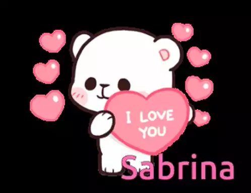 Sabrina: Cute Bear with 'I Love You' Heart