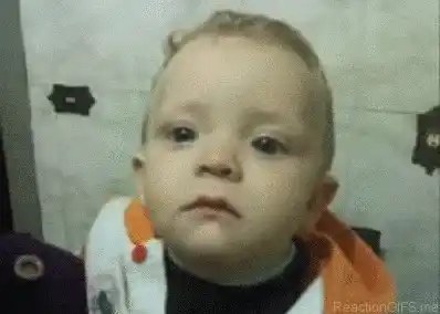 Sad Baby Making a Funny Face