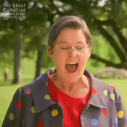 Rita's Excited Moment on Canadian Baking Show