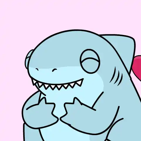 Cute Shark Puppy UwU Heart