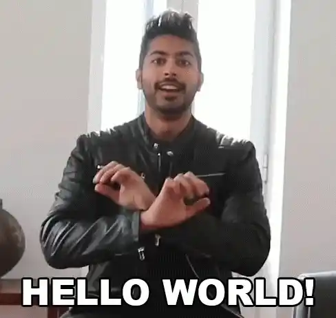 Siraj Raval's Enthusiastic Hello World Greeting