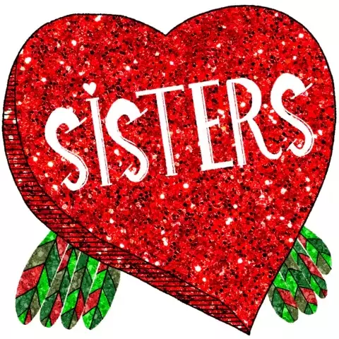 Sister Love Heart Design