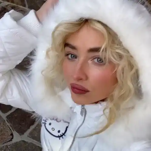 Sabrina Carpenter in Hello Kitty Jacket