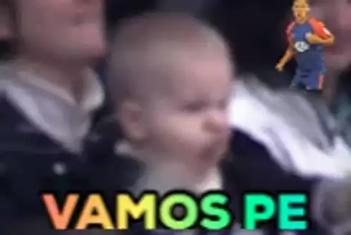 Excited Baby Reacts to 'Vamos Pe' Soccer Chant