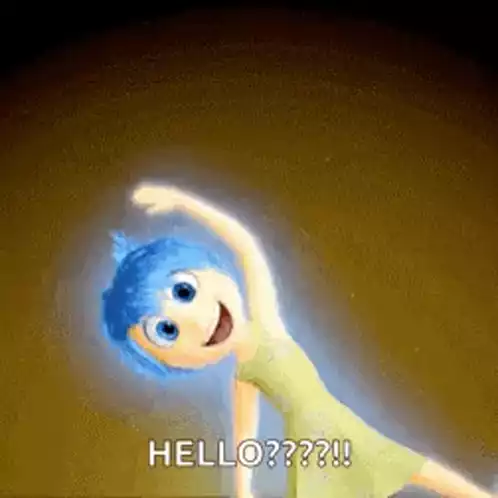 Joy from Inside Out Waves Hello