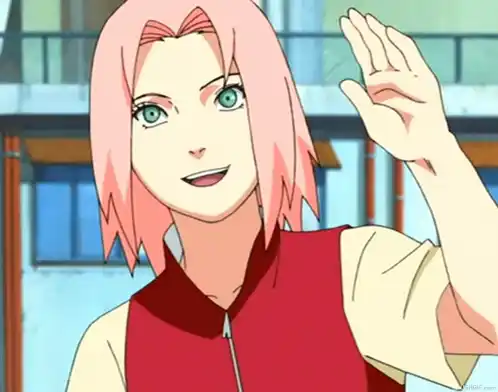 Sakura Haruno Waves Hello