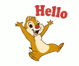 We Love You: Chipmunk's Cheerful Greeting