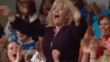 Excited Woman's Celebration