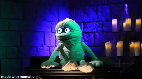 Wraps The Mummy Puppet with Glowing Eyes