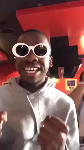 Yesss! Excited Man in Sunglasses